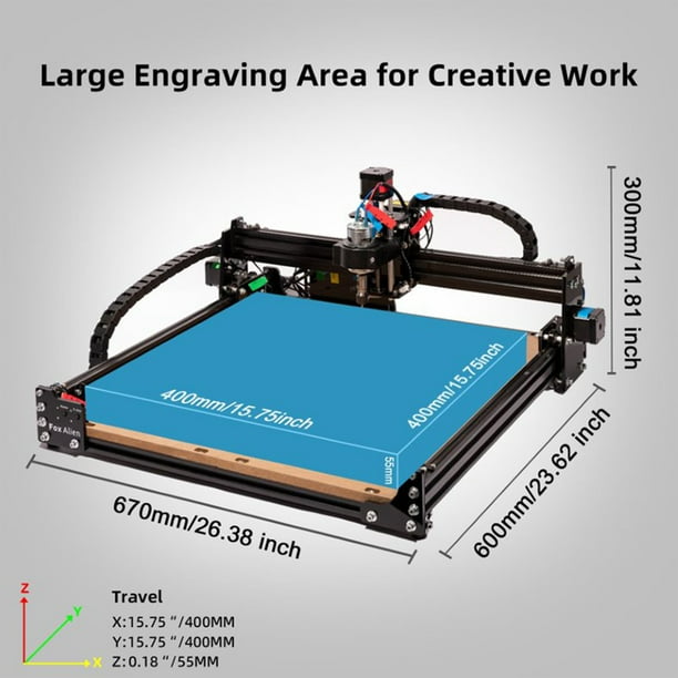 FoxAlien Masuter Entry Level 3 Axis CNC Router Engraving & Milling