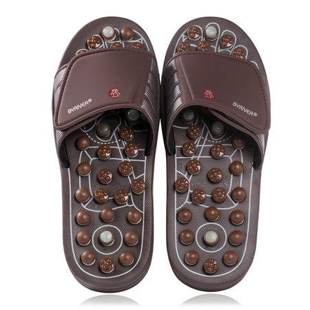 BYRIVER Acupressure Foot Massager for circulation, Massage Slippers Sandals Shoes for Men Women (03XS)