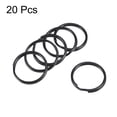 thumbnail image 2 of Unique Bargains 2x20mm Open Flat Split Keyring Connector Electrophoretic Paint Iron 20 Count, 2 of 6