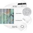 thumbnail image 6 of Stcomart Jade Ink wash painting Shower Curtain Set Green Fabric Shower Curtain For Bathroom, 72x72, 6 of 7