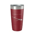 thumbnail image 1 of Rathbun Lake Map Tumbler Travel Mug Insulated Laser Engraved Coffee Cup Iowa 20 oz Maroon, 1 of 1