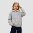 thumbnail image 2 of Girls Leopard Print Hoodie Kids Long Sleeve Fleece Sweatshirt Casual Hooded Top With Front Pocket For Daily School Outdoor Wear 2-12 Years, 2 of 7