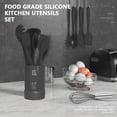 thumbnail image 2 of Silicone Cooking Utensils Set - 446°F Heat Resistant Kitchen Utensils,Turner Tongs,Spatula,Spoon,Brush,Whisk,Kitchen Utensil Gadgets Tools Set for Nonstick Cookware,Dishwasher Safe (BPA Free), 2 of 9