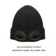 thumbnail image 1 of Gorro de esquí de punto de lana cálida de invierno para hombres y mujeres con gafas extraíbles (negro) Likrtyny Para estrenar, 1 of 8