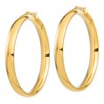 thumbnail image 2 of Auriga Fine Jewelry 14K Yellow Gold High Polished 5mm Hoop Earrings for Women, 2 of 6