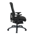 thumbnail image 3 of ProGrid High Back Office Chair in Coal Black Fabric, 3 of 6