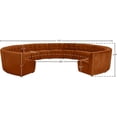thumbnail image 7 of Meridian Furniture Limitless Cognac Velvet Modular 13 Piece Sectional, 7 of 7