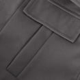 thumbnail image 6 of UTSJKR Clearance Women's Winter Wool Blend Trench Coat Casual Lapel Woolen Coats Trendy Mid-Length Single Breasted Jackets Business Dressy Work Peacoats Gray M, 6 of 6