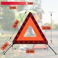 thumbnail image 3 of AYKRM Car Warning Triangle Heavy Reflective Warning Road Safety Triangle Kit Suitable for car Breakdown and Temporary Parking on The Road., 3 of 5
