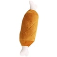 thumbnail image 4 of Bewildely Juguetes de peluche con forma de patas de carne de huesos dobles, patrón de rejilla suave, juguete para jugar con sonido de cachorro Animales de peluche y juguetes de peluche, 4 of 6