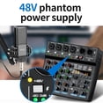 thumbnail image 4 of Mezclador DJ Depusheng M6 de 6 canales con Bluetooth y 256 efectos, 4 of 9