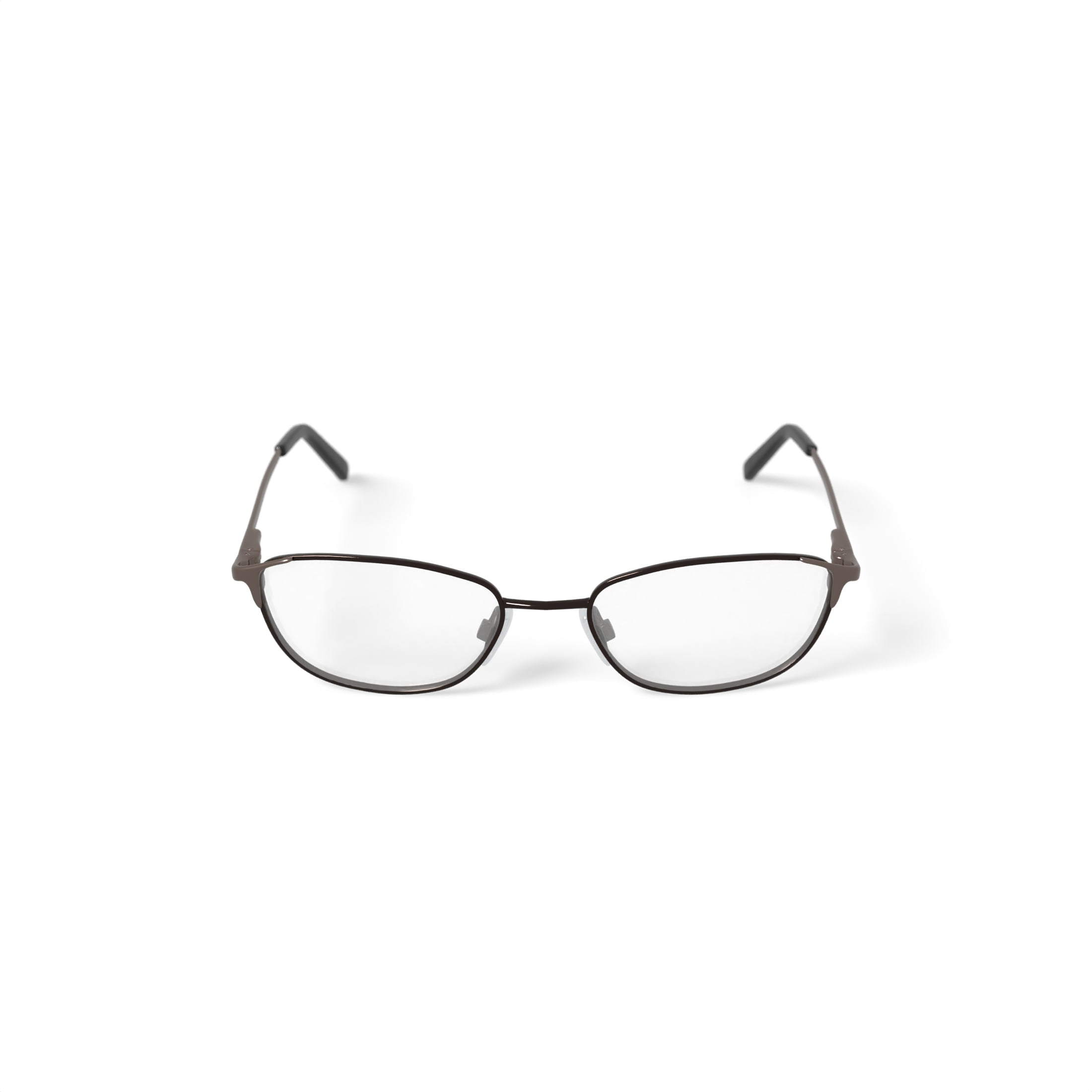 Walmart Women's FM14081 Rectangular Prescription Eyeglasses with Case, Black/Gold