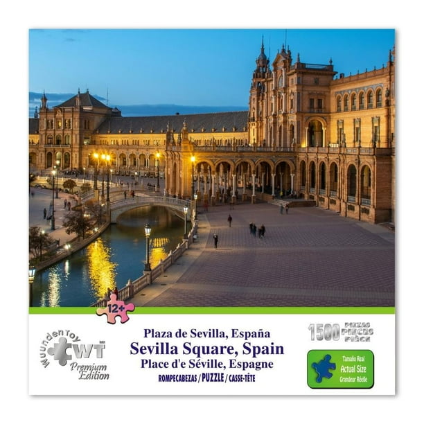 Rompecabezas Wuundentoy Plaza de Sevilla España Premium Edition 1500 Piezas