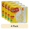 (4 pack) Rocio Super Absorbent Paper Towel, 2 Ply, 6 Rolls