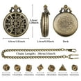 thumbnail image 3 of DND Dice Set With Gear Pocket Watch Polyhedral Metal Dices, 3 of 9