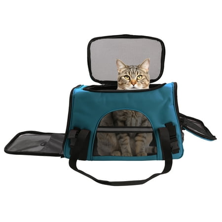 Pet carrier crossbody pet bag travel pet tote durable pet sling 11 lb Limit Multi colour