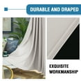 thumbnail image 4 of PrimeBeau Energy Efficient Extra Wide Blackout Curtain, Single Layer Thermal Design (100x84-Inch, Pumice Stone, 1 Panel), 4 of 6