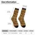 thumbnail image 5 of Yiaed Snake Skin Print Great elasticity Crew Socks Sports socks for Men and Women, 5 of 5