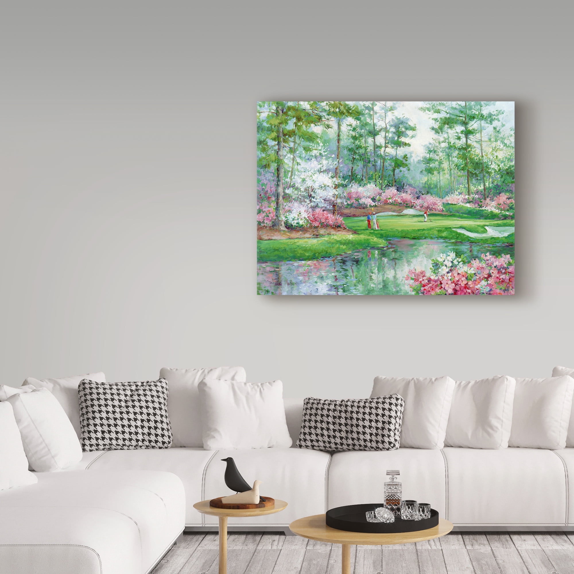 Trademark Fine Art 'On The Green' Canvas Art by Barbara Mock