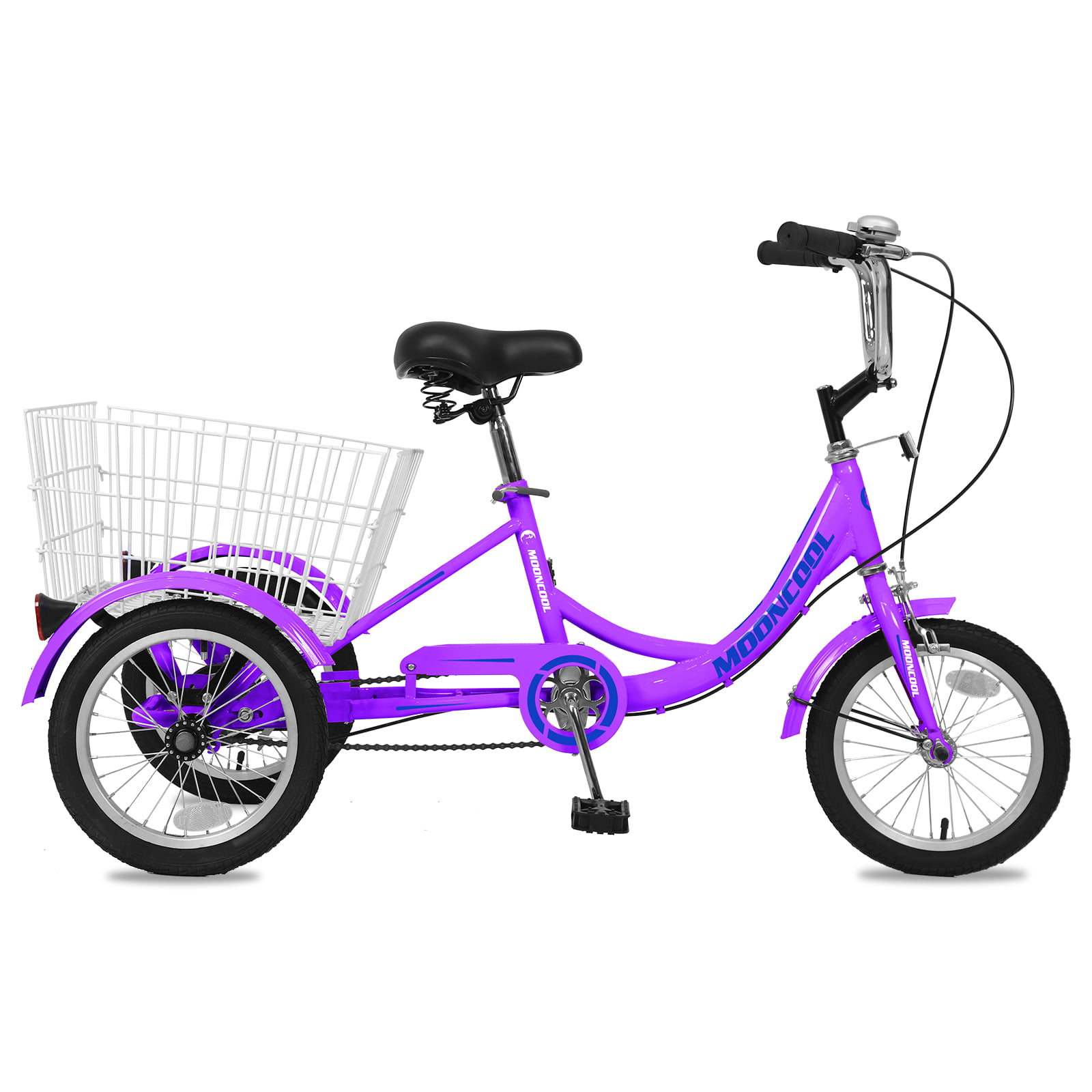 Kids Tricycle 14" 1Speed Trike 3Wheel Balance Bike w/Basket for Height 3'7"-4'7" 