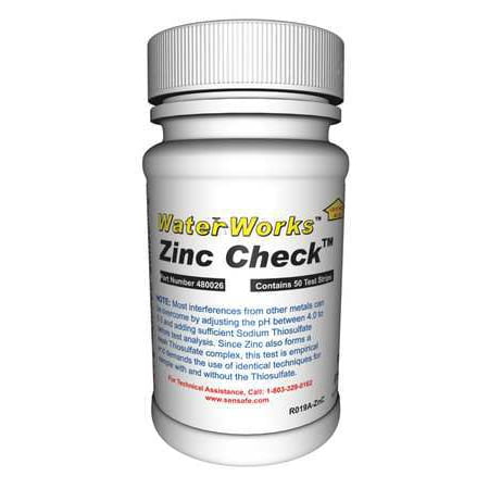 - INDUSTRIAL TEST SYSTEMS 480026 Test Strips, Zinc, 0-100PPM, PK 50