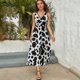 thumbnail image 5 of Vestido De Noche De Lujo Sin Mangas Para Mujer, Stripe Vestido De Fiesta, 5 of 5