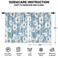 thumbnail image 2 of Blackout Kids Curtains,Lightblue Daisy Flower Green Leaves Pattern Childrens Insulated Curtains Set Of 2,Bedroom Essentials,Toddler Room Decor 42"x54", 2 of 5