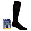 Dr. Scholl's Graduated Compression Support Socks Mens 20-30 Black Large Coolmax -DVT (Deep Vein Thrombosis)