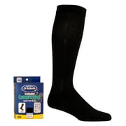 Dr. Scholl's Graduated Compression Support Socks Mens 20-30 Black Large Coolmax -DVT (Deep Vein Thrombosis)