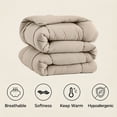 thumbnail image 5 of BedTreat Down Alternative Comforter with Corner Tabs - All Season Quilted King Size 240 GSM Sand Dollar Comforter, Machine Washable Microfiber Bedding, 5 of 6