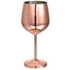 thumbnail image 1 of Bruntmor Copa de Vino de Acero Inoxidable - 17Oz, Irrompible, Copas de Vino de 8 Pulgadas de Alto - a Prueba de Roturas, de Cobre Metálico, con Tallo para Champán, Cócteles, Copas de Boda, 1 Oro Rosa, 1 of 6