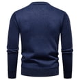 thumbnail image 5 of YueHuiYing Men's Slim Fit Crewneck Pullover Sweater Winter Casual Knit Comfort Heavy Long Sleeve Sweaters, 5 of 5