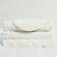 thumbnail image 5 of Home Soft Things 4 Piece Tatami Quilted Faux Fur Bedspread - Antique White - Oversize King (120" x 120"), 5 of 7