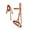 Tan / Brown Padding, variant on Horse Western Cob Leather Tan Padded Bitless Sidepull Bridle Reins 7709TN-C