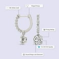 thumbnail image 3 of Diamond Dangle Earring | 1 Carat IGI Certified Round Shape Lab Grown Diamond | 18K White Gold | Anaisa Dangling Lab Diamond Earrings | Prong Setting | FG-VS1-VS2 Quality | Friendly Diamonds, 3 of 6