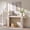 White Alder, variant on KeyWhat 63" Entryway Console Table, Wooden Modern Sofa Table Behind Couch, Dual-Level Countertop Design for Hallway, Entryway, Living Room, Natural Oak & Dark Alder
