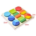 thumbnail image 4 of Montessori Peg puzzle playing Toy Rompecabezas de Aprendizaje para Regalos Navideños, 4 of 9