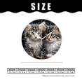 thumbnail image 2 of 12 Inch Wall Clock Battery Operated Silent Clock Decorative for Office, Kitchen, Outdoor, Living Room，3D Animal Cute Cat Style, 2 of 5