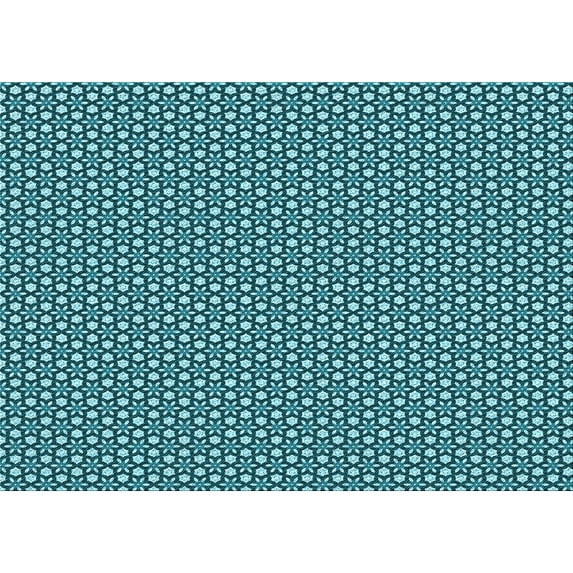 Ahgly Company Indoor Rectangle Patterned Blue Diamond Blue Area Rugs, 2' x 5'