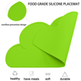thumbnail image 3 of Kids Placemat - Silicone Cloud Shape Placemat Non Slip Placemat For Baby Toddlers,Reusable Placemats, 3 of 5