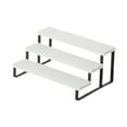 thumbnail image 2 of Expositor de madera para muñecas, estante de almacenamiento de 3 niveles, práctico soporte para plantas en el alféizar de la ventana. Blanco, 2 of 9