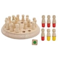 thumbnail image 4 of Juego de ajedrez con memoria de madera para niños, juguete educativo de tablero de bloques cognitivos de Color, 4 of 12