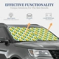 thumbnail image 3 of KLL Corn Cob Windshield Sun Shade 2-Piece Foldable Car Front Window Sunshade for Most Sedans SUV Truck- Small, 3 of 5