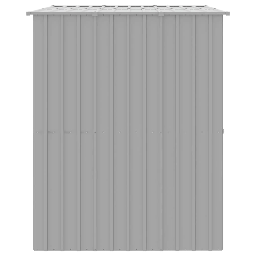 vidaXL Dog House with Roof Light Gray 84.3"x60.2"x71.3" Galvanized Steel