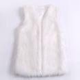 thumbnail image 2 of Baqcunre Vest For Women Womens Sleeveless Wool Blend Solid Winter Loose Vest Coat Outwear Fall Outfits For Women Winter Coats For Women White XL, 2 of 5