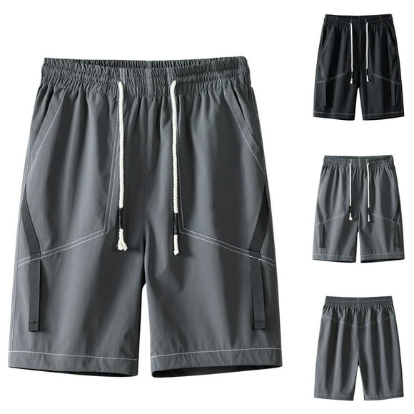 Hurxie Deals Mens Shorts Cargo Big And Tall Sport Shorts Men Medium Mens Shorts Athletic with Pockets XXXXXL ( Men's )