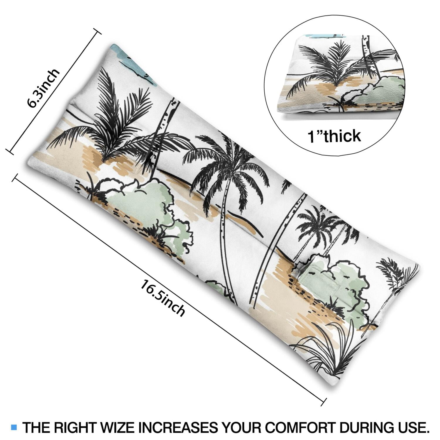 Exotic Palm Tree Post Surgery Seatbelt Cushion - Universal Fit for Mastectomy & Chest Procedures
