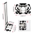 thumbnail image 3 of RULLINE Folding Hand Truck, Compact, Mini Lightweight for Travel/Auto/Moving/Office Use,12in.Hx9in.W Fits Most Backpacks- 55lbs Lightweight Hand Truck With Black Bag, 3 of 7