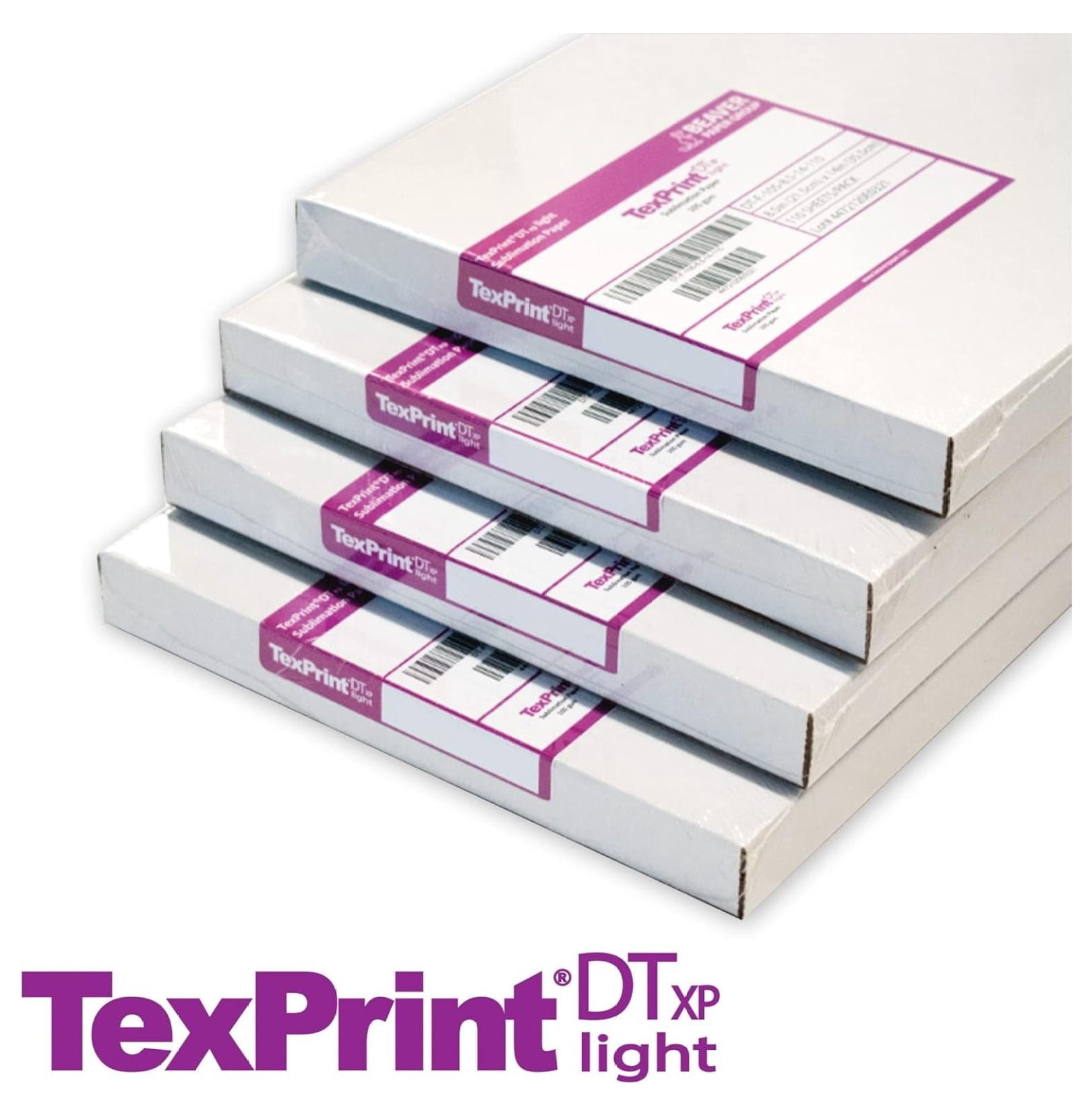 Beaver TexPrint DT Light -Replaces XP- All-Purpose High-Release Sublimation Paper for Epson Dye Transfer, SawGrass Approved Sublimation Print Transfer Paper, 110 Sheet Pack (8.5" x 11", Inches)