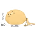 thumbnail image 2 of Mini Cute Coin Purse Keychain – Small Zipper Pouch for Coins, Cards & Jewelry , Adorable Gift for Girls, Boys & Women (Multiple Colors) – Birthday & Christmas Present Yellow, 2 of 2
